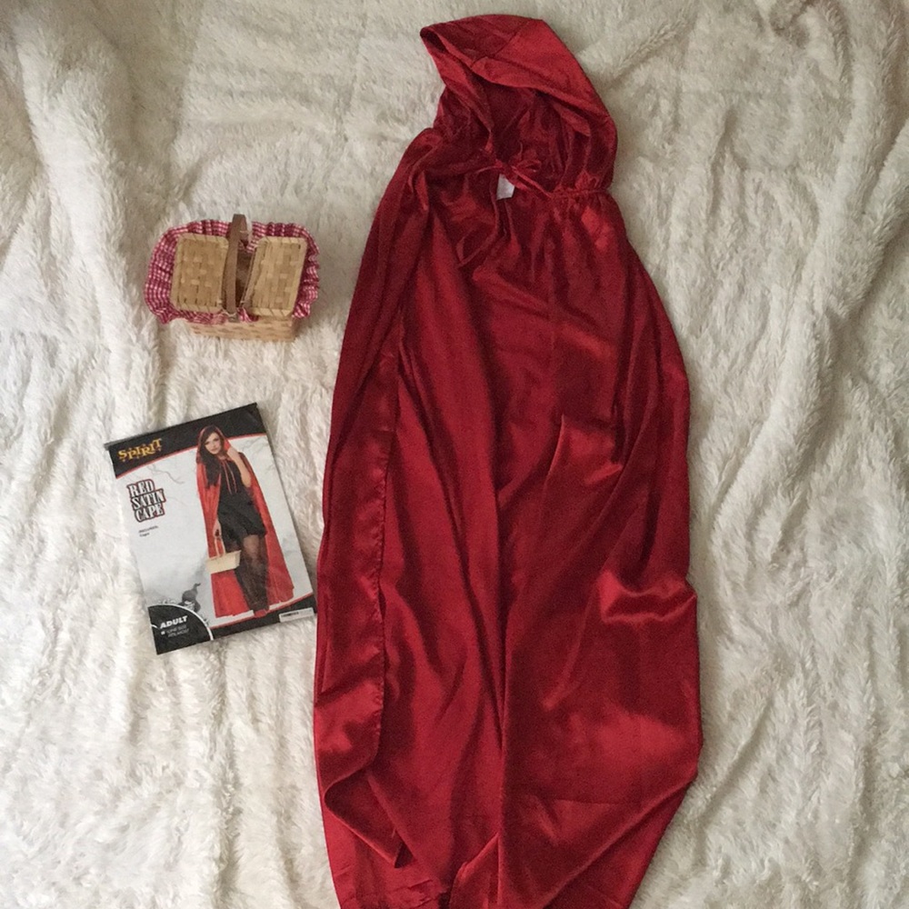 Little Red Riding Cape , Halloween costumes one size 54" long